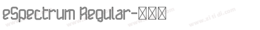 eSpectrum Regular字体转换